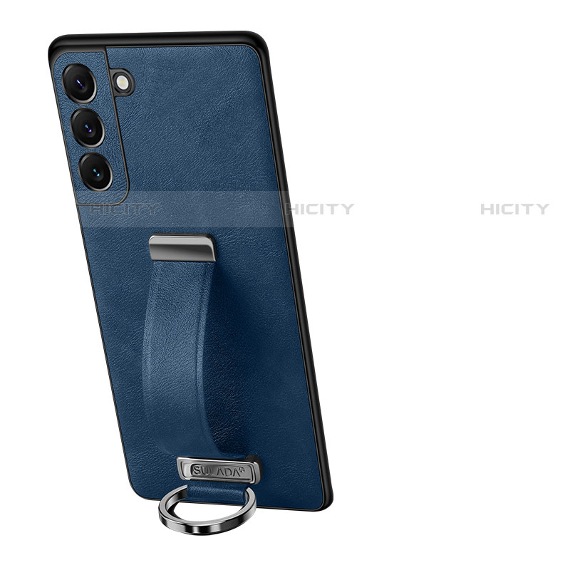 Handyhülle Hülle Luxus Leder Schutzhülle S05 für Samsung Galaxy S21 5G Blau