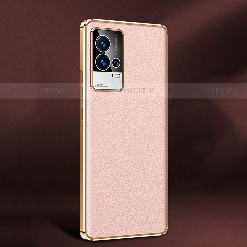 Handyhülle Hülle Luxus Leder Schutzhülle S05 für Vivo iQOO 8 Pro 5G Rosa Plus