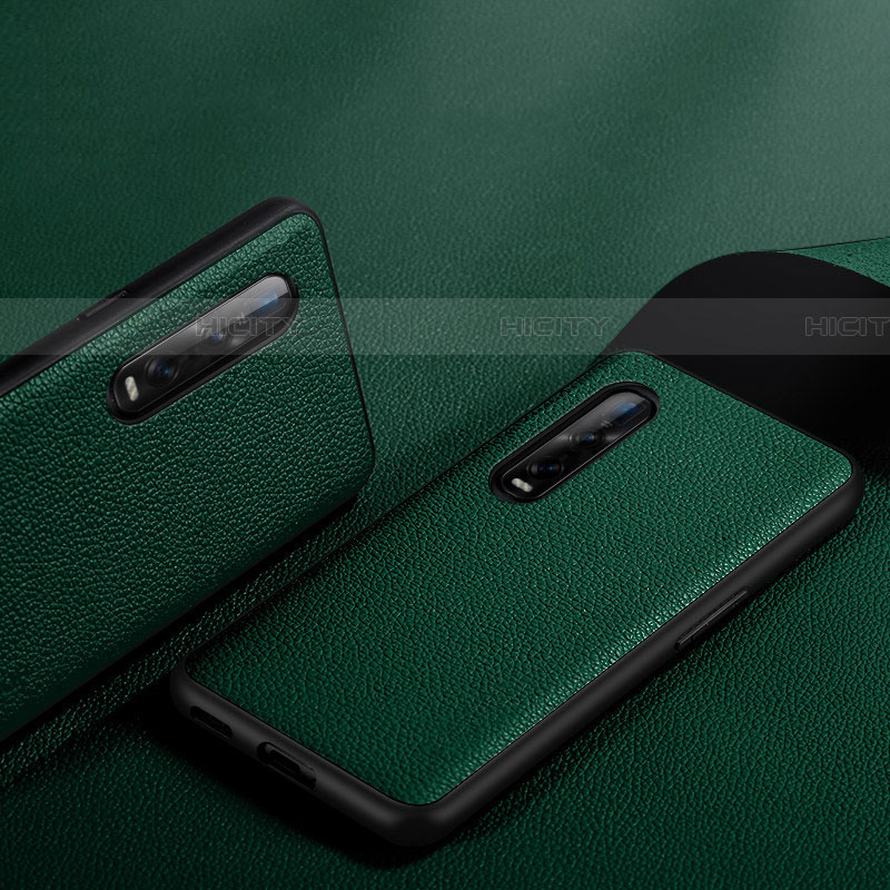 Handyhülle Hülle Luxus Leder Schutzhülle S06 für Oppo Find X2 Pro Grün