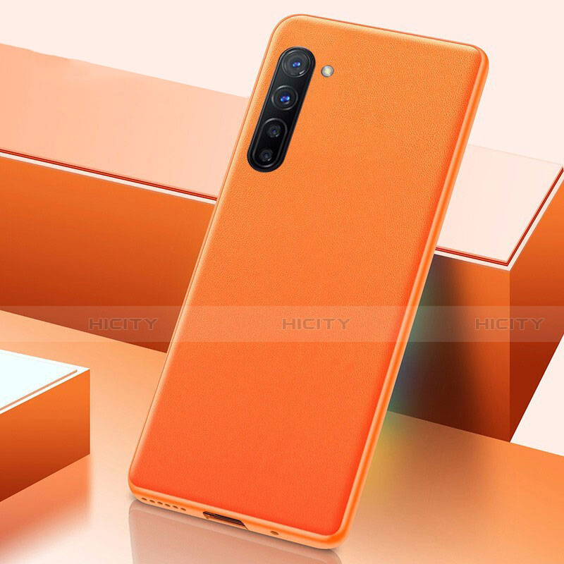 Handyhülle Hülle Luxus Leder Schutzhülle S06 für Oppo K7 5G Orange