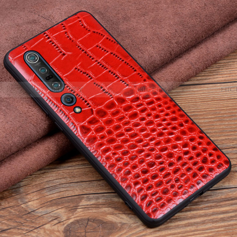 Handyhülle Hülle Luxus Leder Schutzhülle S06 für Xiaomi Mi 10 Pro Rot