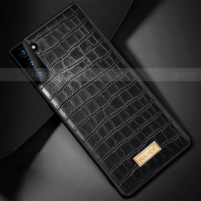 Handyhülle Hülle Luxus Leder Schutzhülle S08 für Samsung Galaxy S23 5G Schwarz