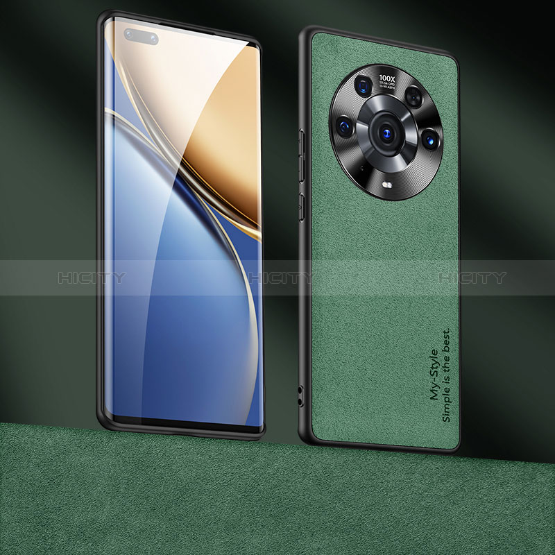 Handyhülle Hülle Luxus Leder Schutzhülle ST4 für Huawei Honor Magic3 Pro 5G Grün