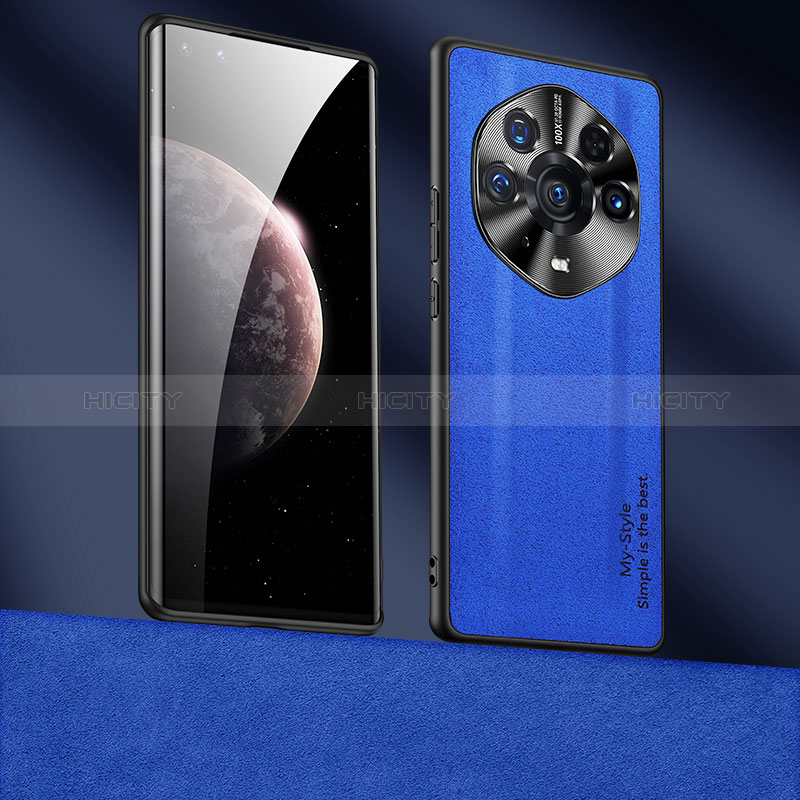 Handyhülle Hülle Luxus Leder Schutzhülle ST4 für Huawei Honor Magic3 Pro+ Plus 5G Blau Plus