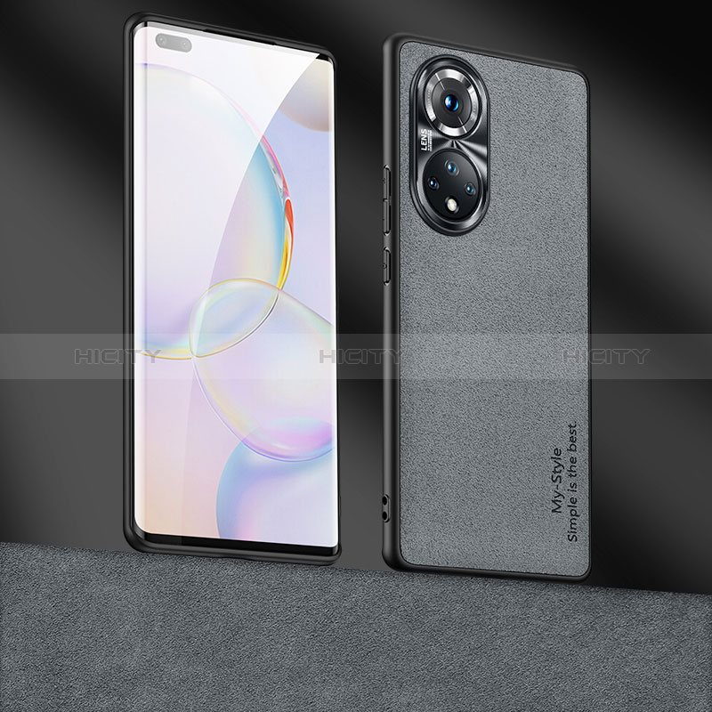 Handyhülle Hülle Luxus Leder Schutzhülle ST4 für Huawei Nova 9 Pro Dunkelgrau