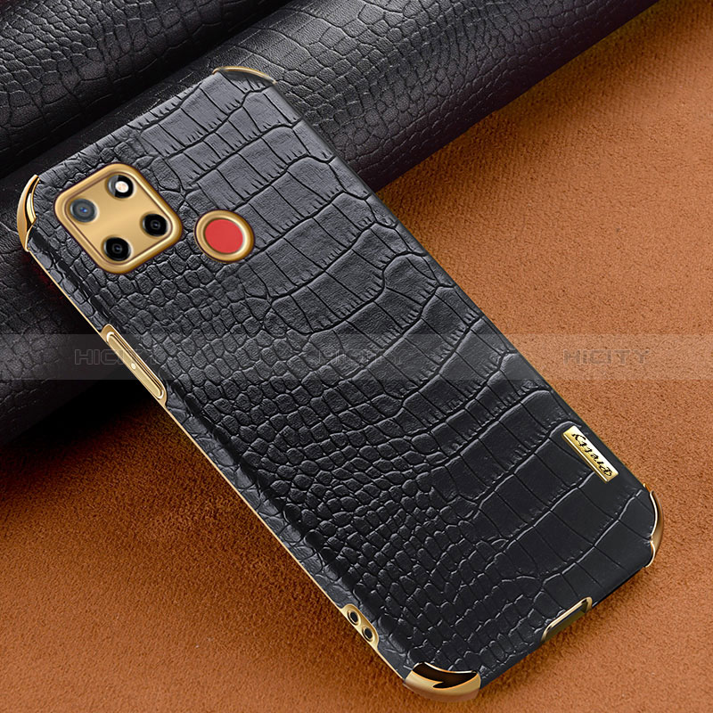 Handyhülle Hülle Luxus Leder Schutzhülle XD1 für Realme 7i RMX2193 Schwarz