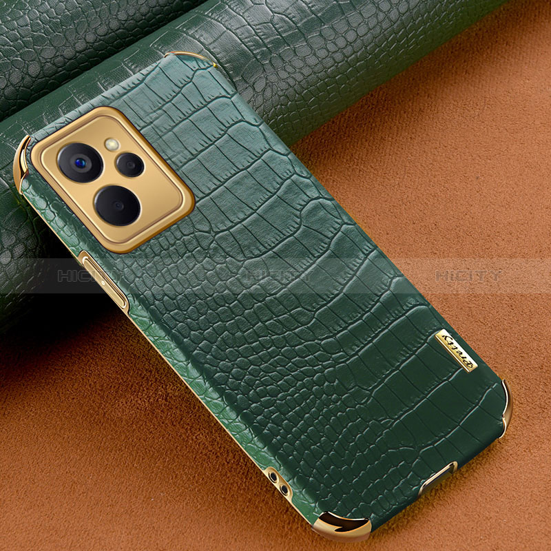 Handyhülle Hülle Luxus Leder Schutzhülle XD1 für Realme 9i 5G Grün