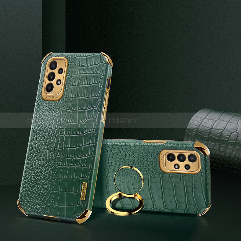 Handyhülle Hülle Luxus Leder Schutzhülle XD1 für Samsung Galaxy A23 5G Grün Plus