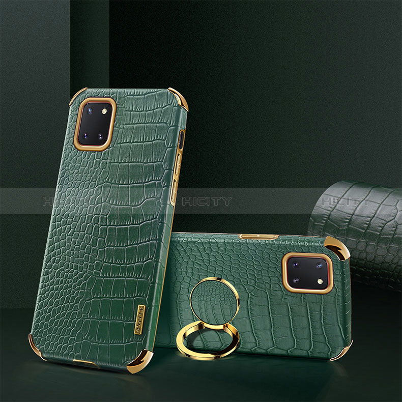 Handyhülle Hülle Luxus Leder Schutzhülle XD2 für Samsung Galaxy A81 Grün
