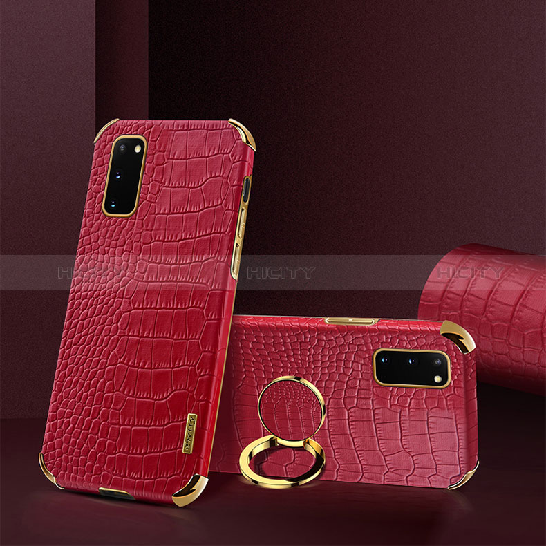 Handyhülle Hülle Luxus Leder Schutzhülle XD2 für Samsung Galaxy S20 Rot Plus