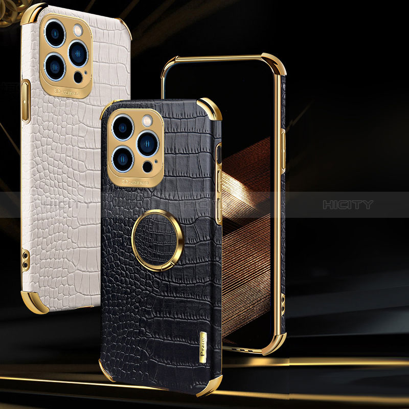 Handyhülle Hülle Luxus Leder Schutzhülle XD3 für Apple iPhone 15 Pro groß
