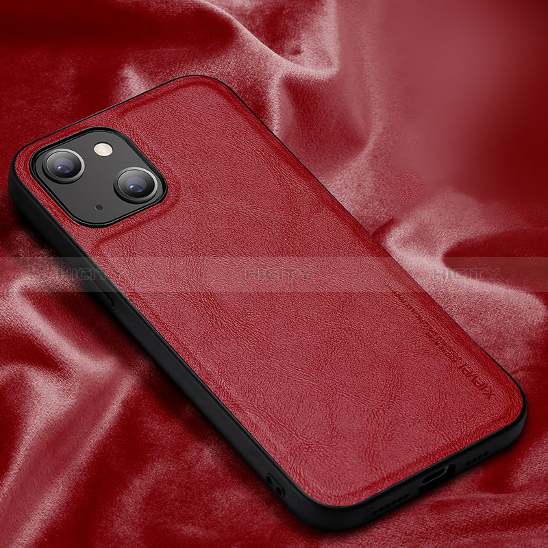 Handyhülle Hülle Luxus Leder Schutzhülle XV1 für Apple iPhone 15 Rot Plus