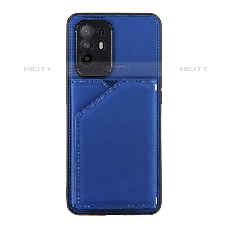 Handyhülle Hülle Luxus Leder Schutzhülle Y01B für Oppo A95 5G Blau Plus