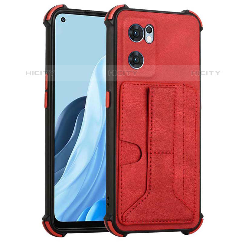 Handyhülle Hülle Luxus Leder Schutzhülle Y01B für Oppo Reno7 5G Rot Plus