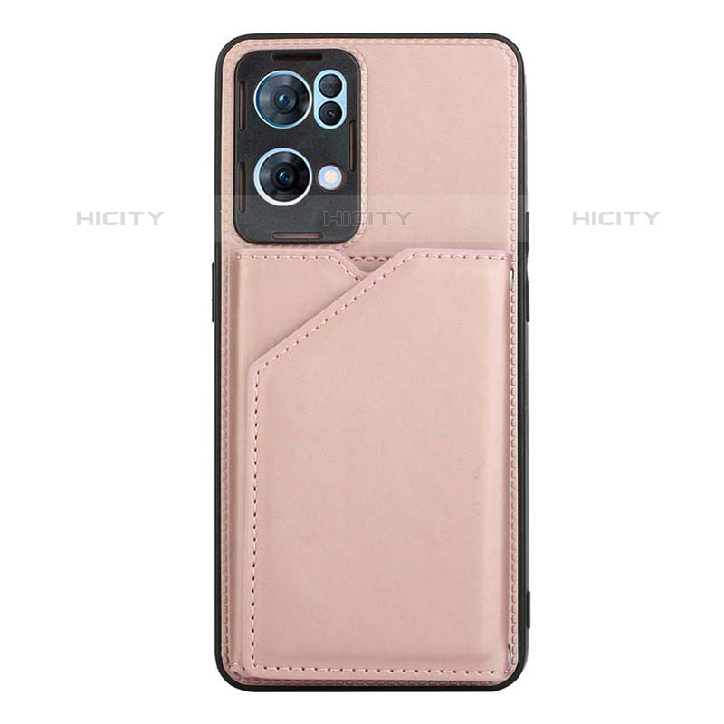 Handyhülle Hülle Luxus Leder Schutzhülle Y01B für Oppo Reno7 Pro 5G Rosegold Plus