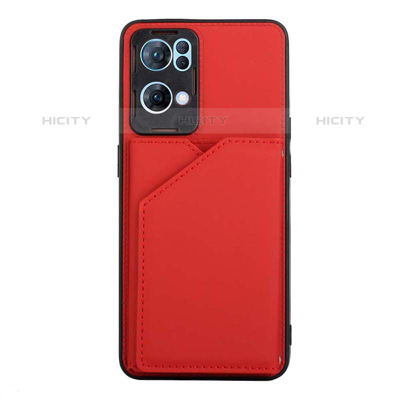 Handyhülle Hülle Luxus Leder Schutzhülle Y01B für Oppo Reno7 Pro 5G Rot Plus