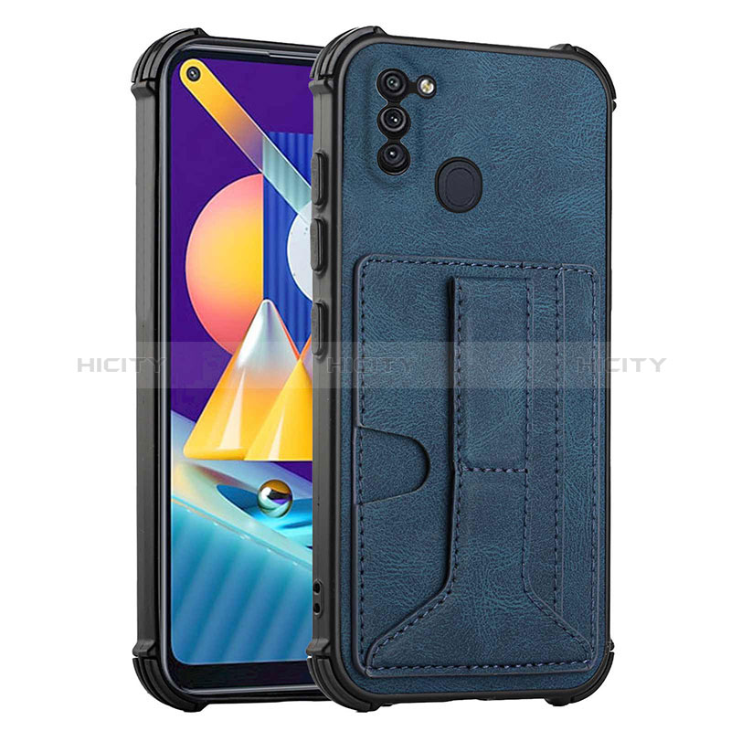 Handyhülle Hülle Luxus Leder Schutzhülle Y01B für Samsung Galaxy A11 Blau Plus