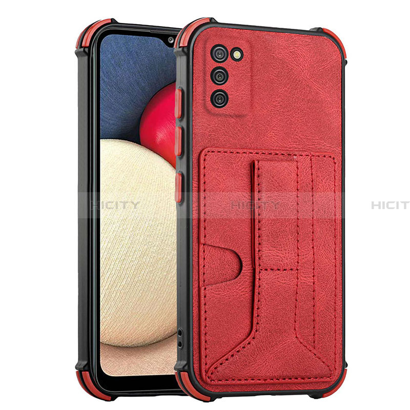 Handyhülle Hülle Luxus Leder Schutzhülle Y01B für Samsung Galaxy F02S SM-E025F Rot Plus