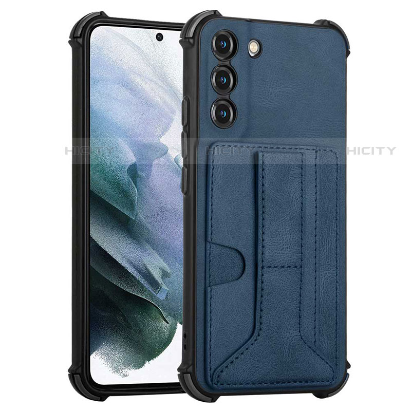 Handyhülle Hülle Luxus Leder Schutzhülle Y01B für Samsung Galaxy S22 Plus 5G Blau Plus