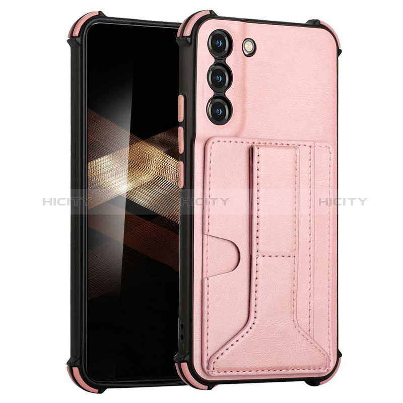 Handyhülle Hülle Luxus Leder Schutzhülle Y01B für Samsung Galaxy S24 Plus 5G Rosegold Plus