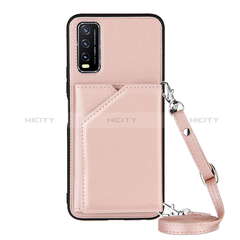 Handyhülle Hülle Luxus Leder Schutzhülle Y01B für Vivo Y11s Rosegold