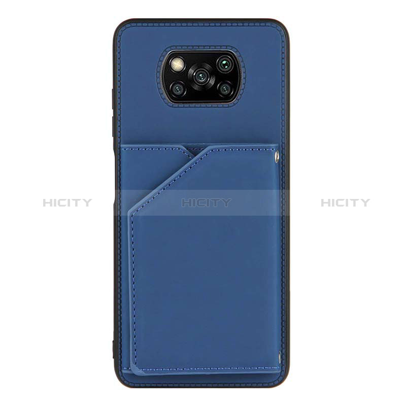 Handyhülle Hülle Luxus Leder Schutzhülle Y01B für Xiaomi Poco X3 NFC Blau