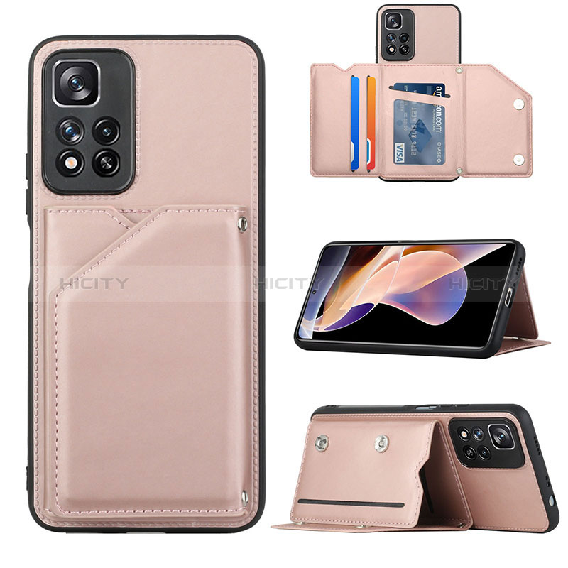 Handyhülle Hülle Luxus Leder Schutzhülle Y01B für Xiaomi Redmi Note 11 Pro+ Plus 5G Rosegold