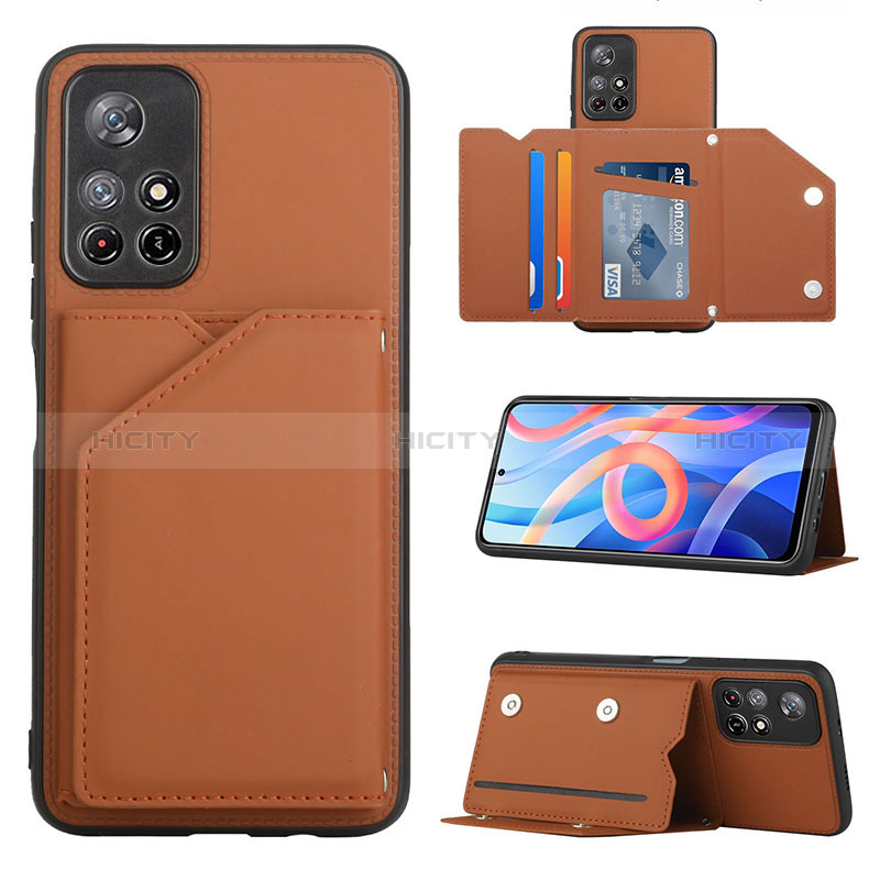 Handyhülle Hülle Luxus Leder Schutzhülle Y01B für Xiaomi Redmi Note 11T 5G Braun