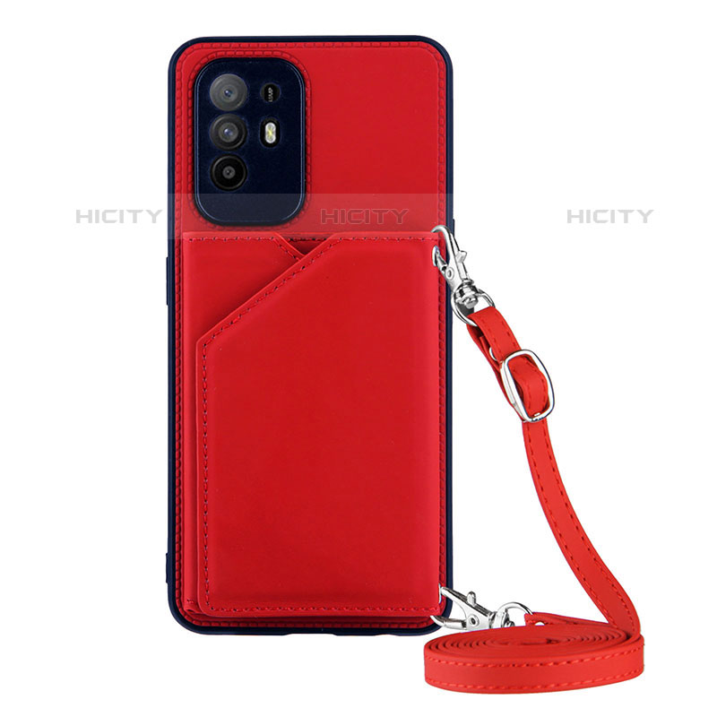 Handyhülle Hülle Luxus Leder Schutzhülle Y02B für Oppo A94 5G Rot Plus