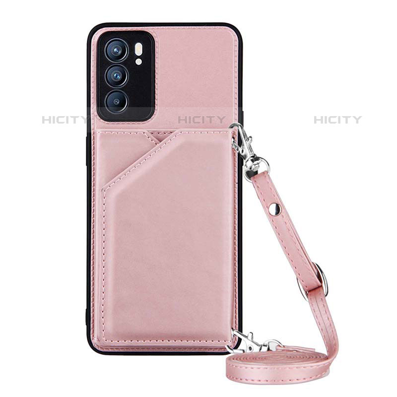 Handyhülle Hülle Luxus Leder Schutzhülle Y02B für Oppo Reno6 5G Rosegold