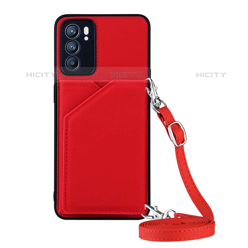 Handyhülle Hülle Luxus Leder Schutzhülle Y02B für Oppo Reno6 5G Rot