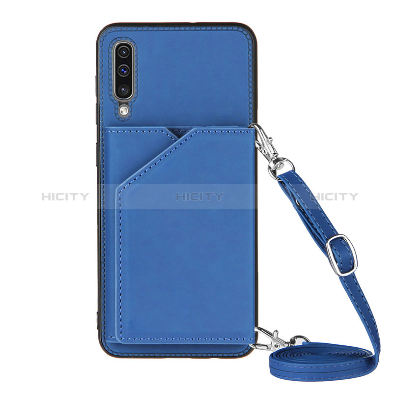 Handyhülle Hülle Luxus Leder Schutzhülle Y02B für Samsung Galaxy A30S Blau