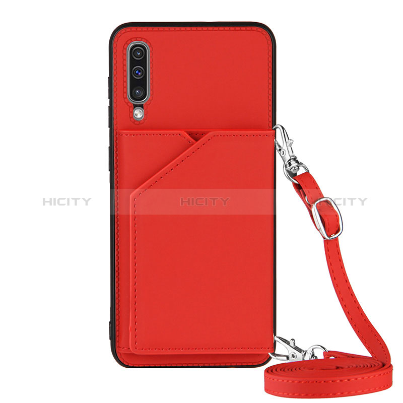 Handyhülle Hülle Luxus Leder Schutzhülle Y02B für Samsung Galaxy A50 Rot