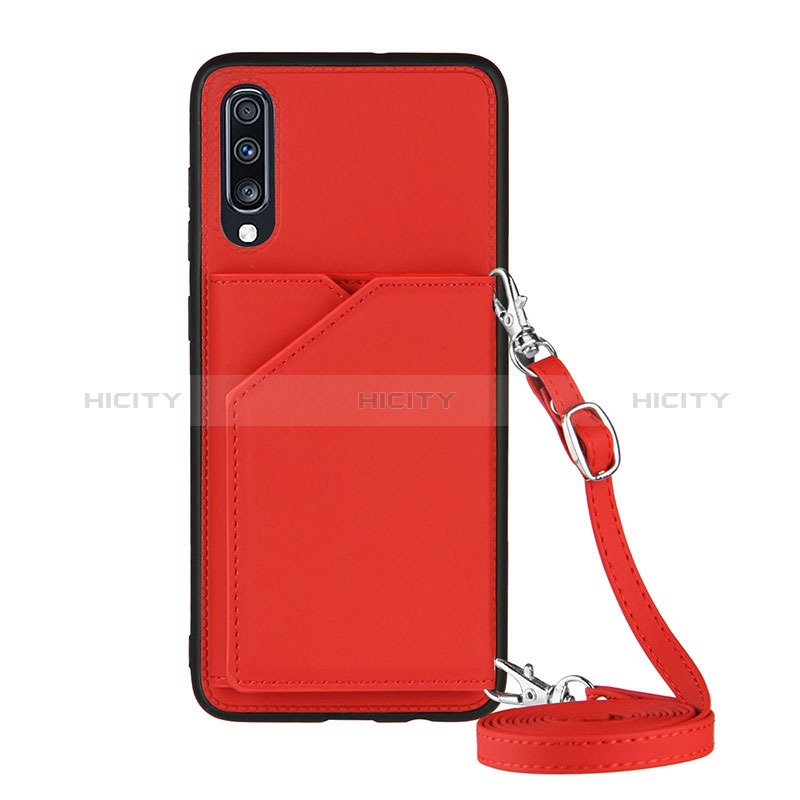 Handyhülle Hülle Luxus Leder Schutzhülle Y02B für Samsung Galaxy A70 Rot