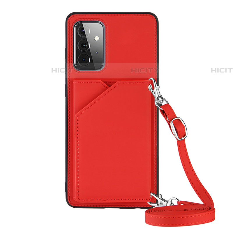 Handyhülle Hülle Luxus Leder Schutzhülle Y02B für Samsung Galaxy A72 4G Rot