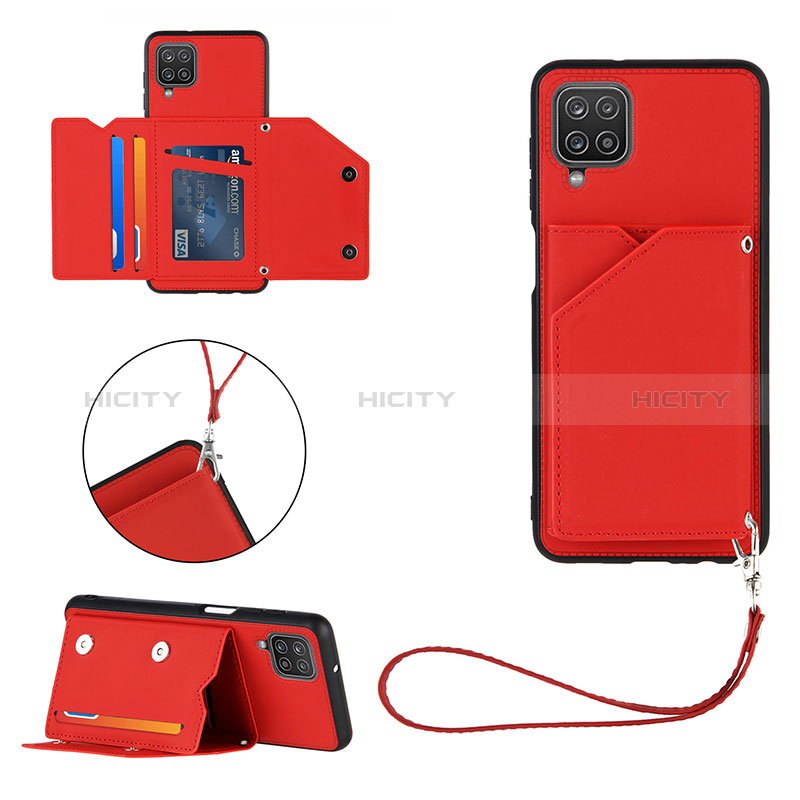 Handyhülle Hülle Luxus Leder Schutzhülle Y02B für Samsung Galaxy M12 Rot Plus