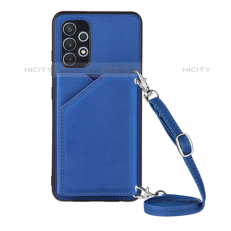 Handyhülle Hülle Luxus Leder Schutzhülle Y02B für Samsung Galaxy M32 5G Blau