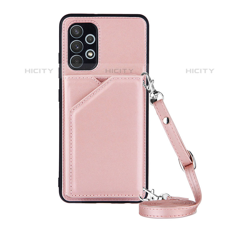 Handyhülle Hülle Luxus Leder Schutzhülle Y02B für Samsung Galaxy M32 5G Rosegold