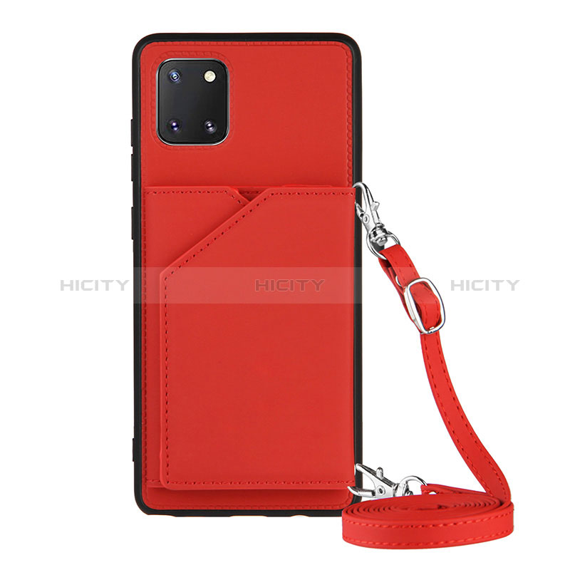 Handyhülle Hülle Luxus Leder Schutzhülle Y02B für Samsung Galaxy M60s Rot Plus