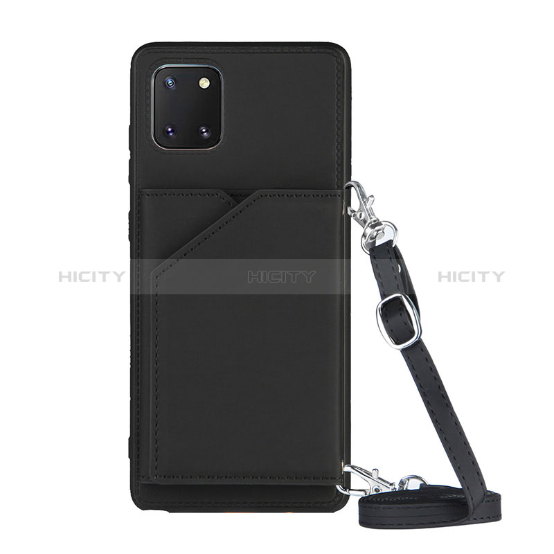 Handyhülle Hülle Luxus Leder Schutzhülle Y02B für Samsung Galaxy Note 10 Lite Schwarz
