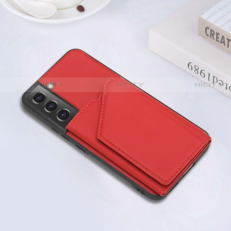 Handyhülle Hülle Luxus Leder Schutzhülle Y02B für Samsung Galaxy S21 FE 5G Rot