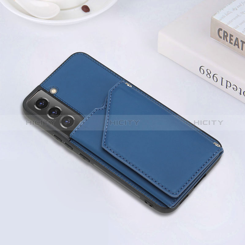 Handyhülle Hülle Luxus Leder Schutzhülle Y02B für Samsung Galaxy S24 Plus 5G Blau Plus