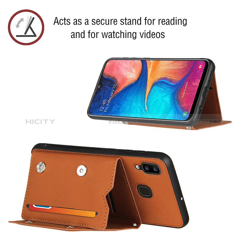 Handyhülle Hülle Luxus Leder Schutzhülle Y03B für Samsung Galaxy A30 groß