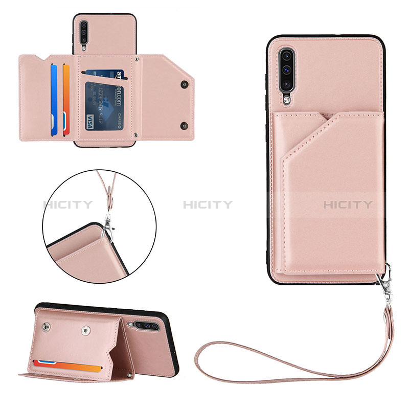 Handyhülle Hülle Luxus Leder Schutzhülle Y03B für Samsung Galaxy A30S Rosegold Plus