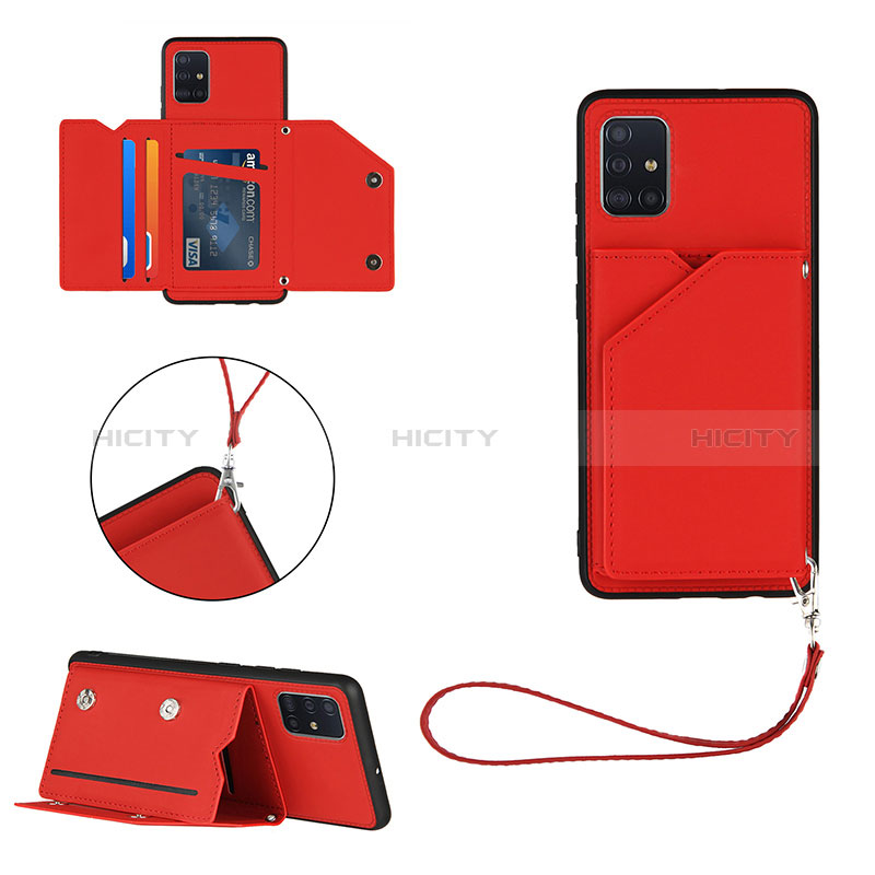 Handyhülle Hülle Luxus Leder Schutzhülle Y03B für Samsung Galaxy M40S Rot Plus