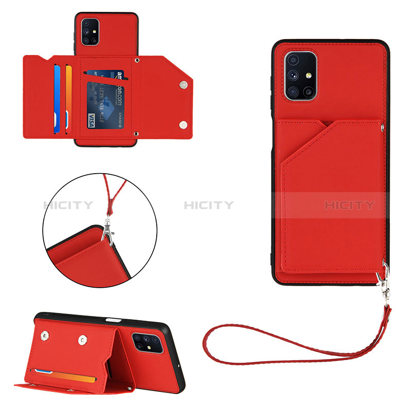 Handyhülle Hülle Luxus Leder Schutzhülle Y03B für Samsung Galaxy M51 Rot