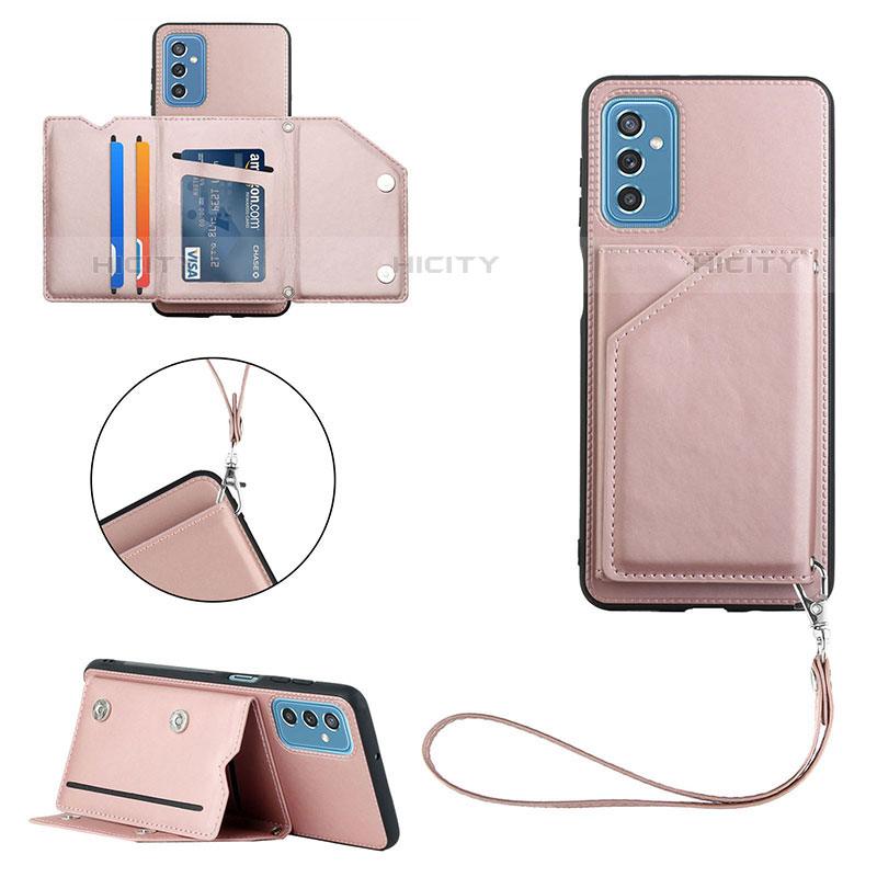 Handyhülle Hülle Luxus Leder Schutzhülle Y03B für Samsung Galaxy M52 5G Rosegold Plus