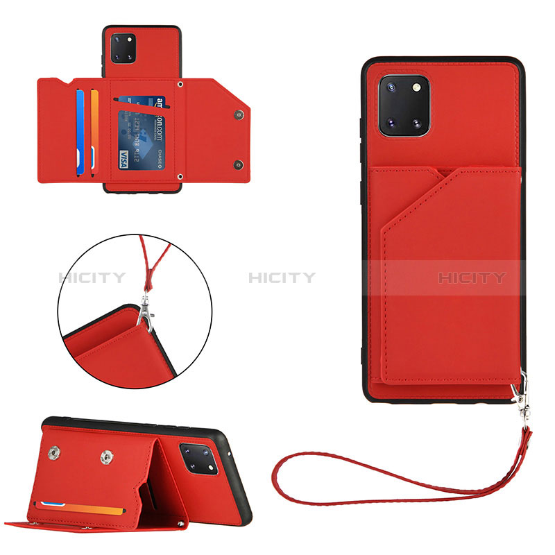 Handyhülle Hülle Luxus Leder Schutzhülle Y03B für Samsung Galaxy M60s Rot