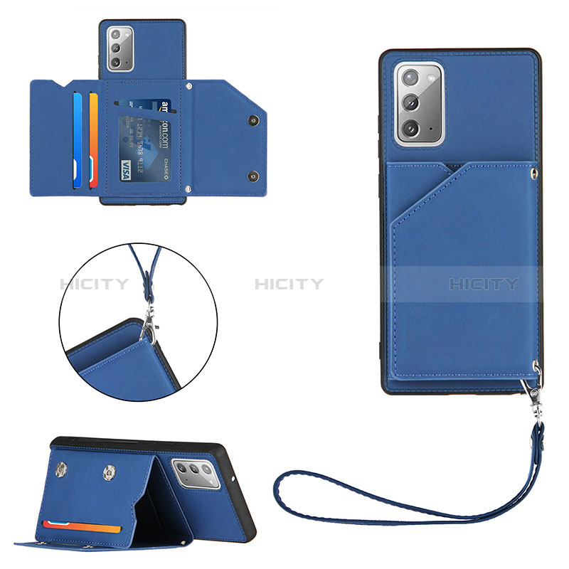 Handyhülle Hülle Luxus Leder Schutzhülle Y03B für Samsung Galaxy Note 20 5G Blau Plus