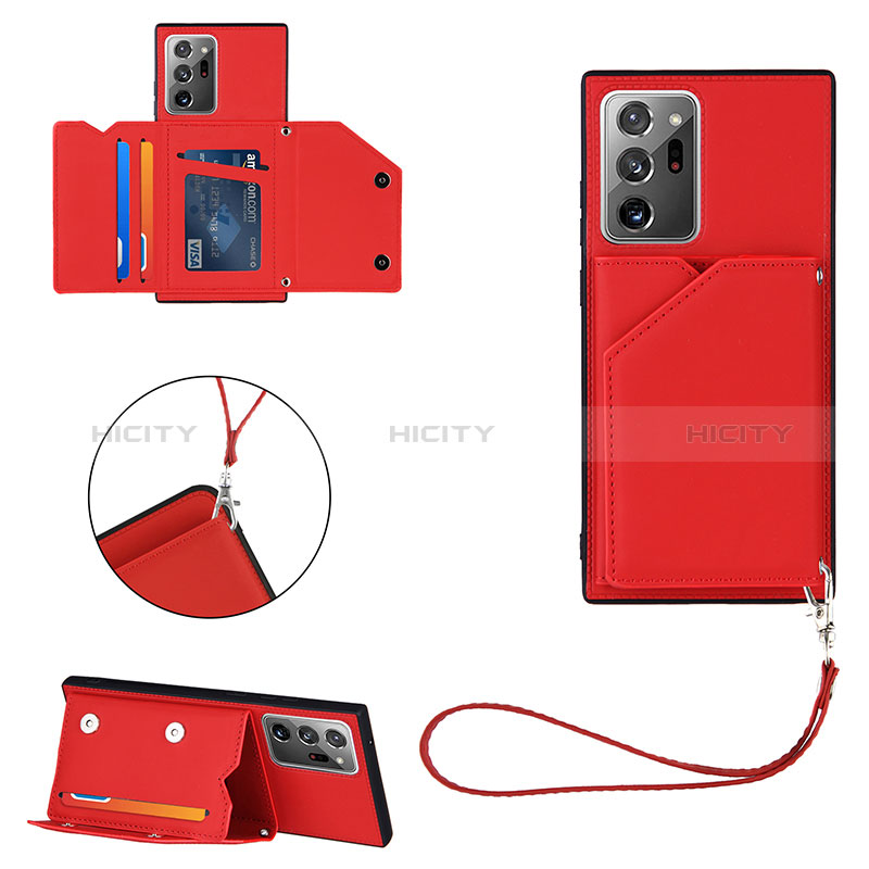 Handyhülle Hülle Luxus Leder Schutzhülle Y03B für Samsung Galaxy Note 20 Ultra 5G Rot Plus